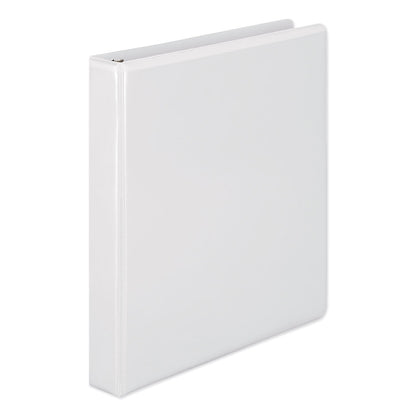 Wilson Jones Heavy-Duty Round Ring View Binder with Extra-Durable Hinge, 3 Rings, 1" Capacity, 11 x 8.5, White