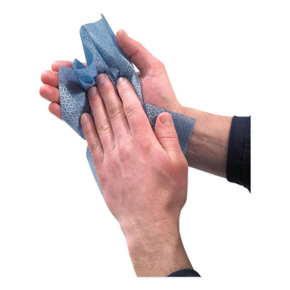 GOJO FAST TOWELS Hand Cleaning Towels, 2-Ply, 10 x 9, Fresh Citrus, Blue, 60/Pack