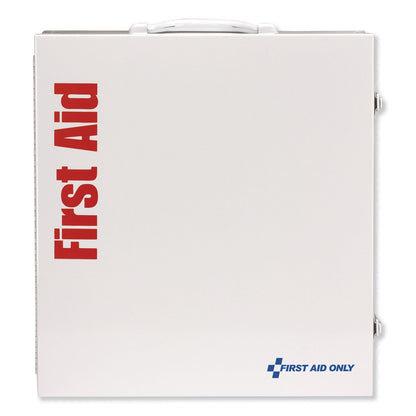 First Aid Only ANSI 2015 Class A+ Type I and II Industrial First Aid Kit 100 People, 676 Pieces, Metal Case