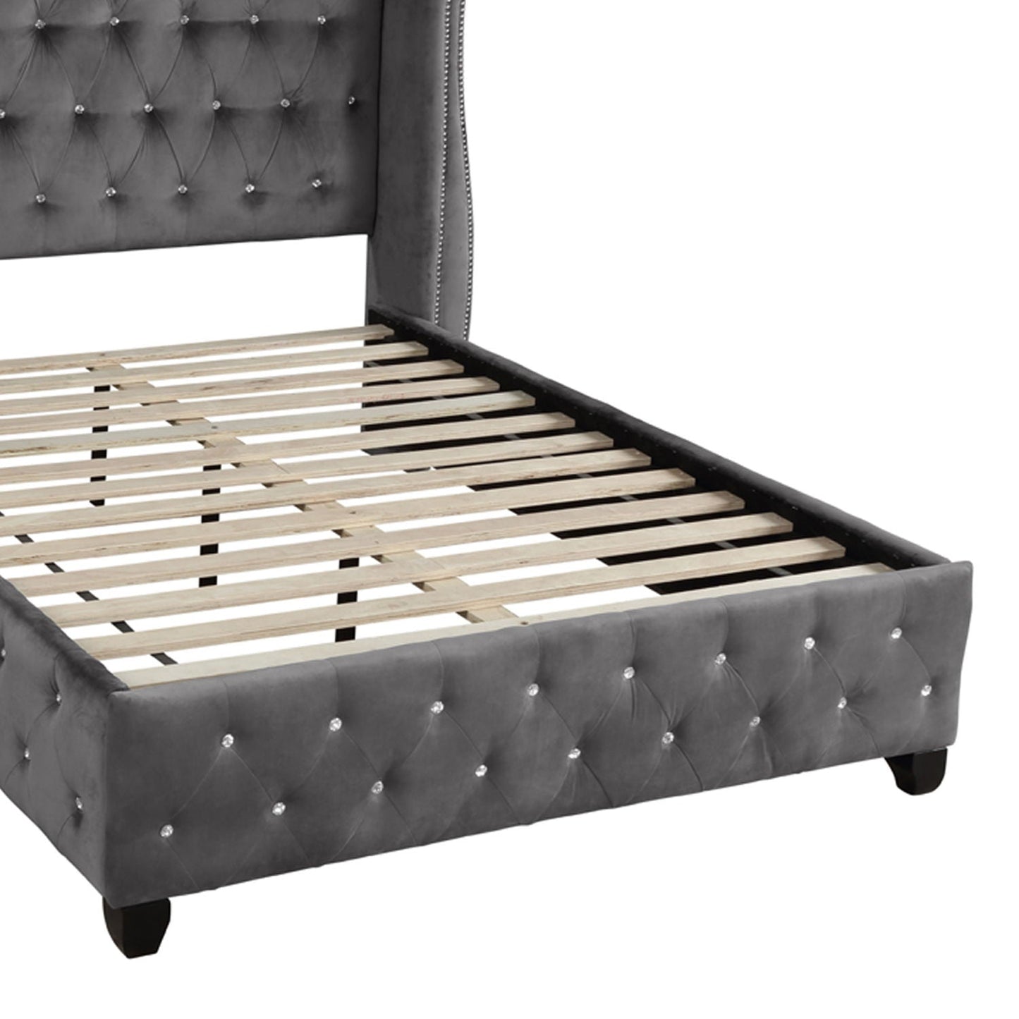 Sophia - Crystal Tufted Upholstered Bed
