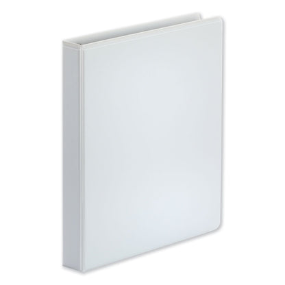 Universal Deluxe Easy-to-Open D-Ring View Binder, 3 Rings, 1" Capacity, 11 x 8.5, White