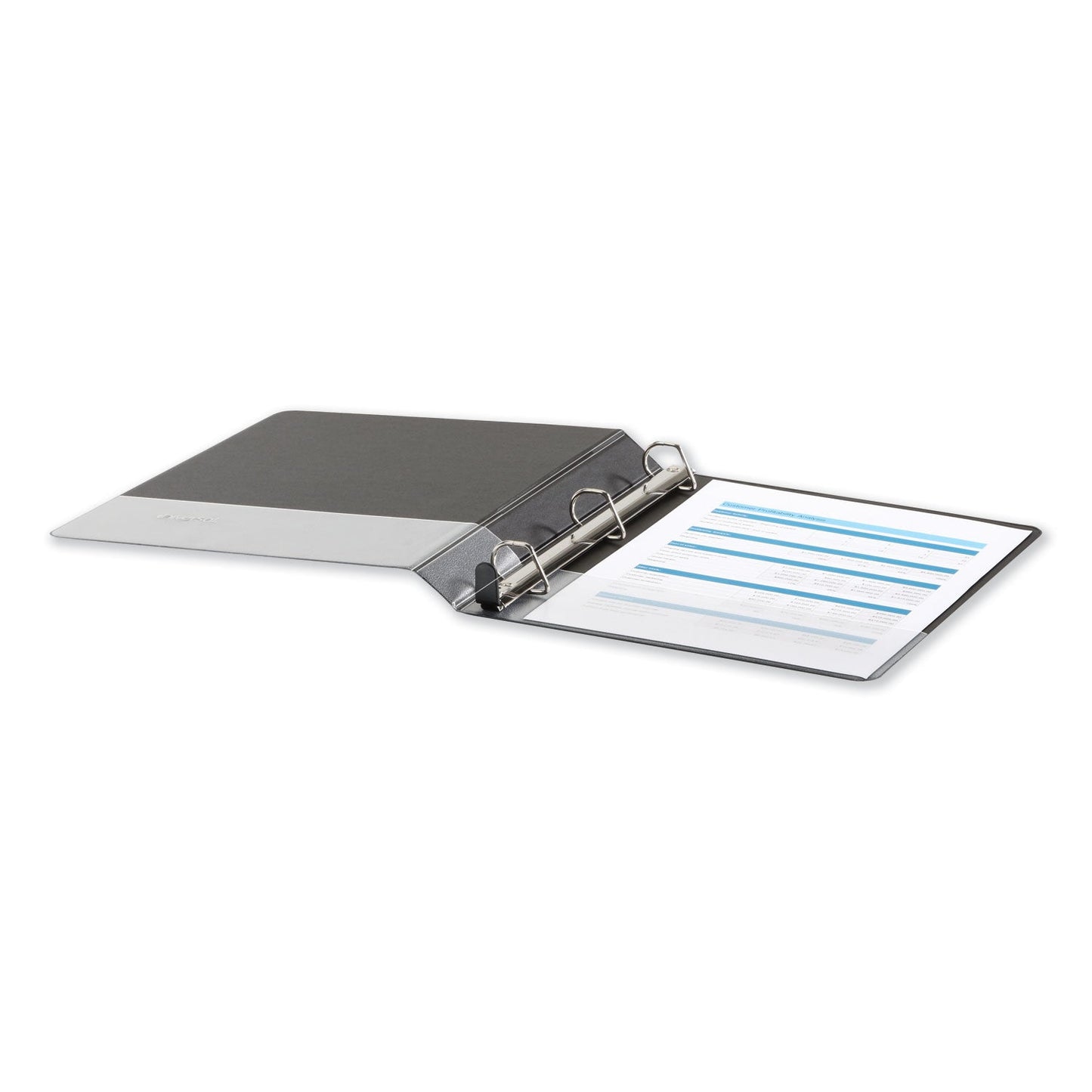 Universal Deluxe Easy-to-Open D-Ring View Binder, 3 Rings, 1" Capacity, 11 x 8.5, Black