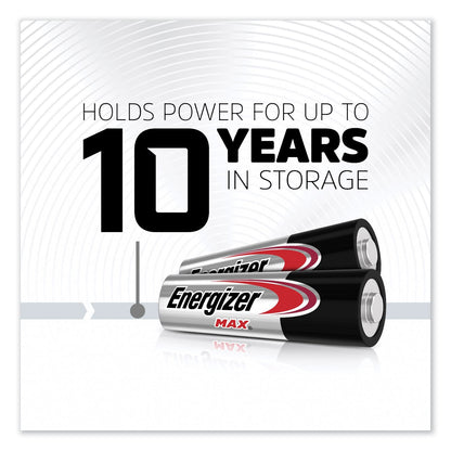 Energizer MAX Alkaline AA Batteries, 1.5 V, 4/Pack