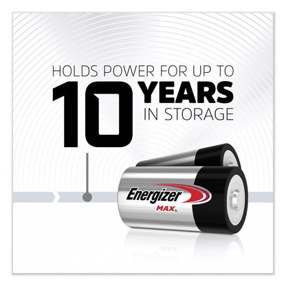 Energizer MAX Alkaline D Batteries, 1.5 V, 8/Pack