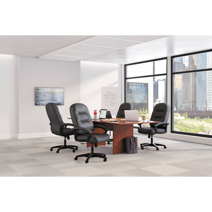 HON Pillow-Soft 2090 Series Executive High-Back Swivel/Tilt Chair, Supports Up to 250 lb, 16" to 21" Seat Height, Black