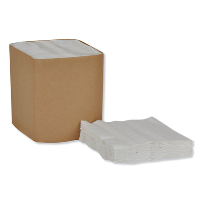 Tork Universal Dinner Napkins, 1-Ply, 17" x 17", 1/4 Fold, White, 4008/Carton