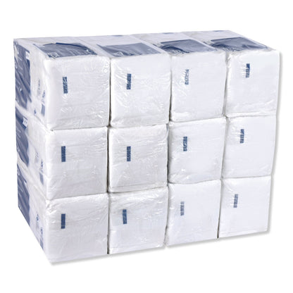 Tork Universal Luncheon Napkins, 1-Ply, 13" x 11.5", 1/4 Fold, Poly-Pack, White 6000/Carton
