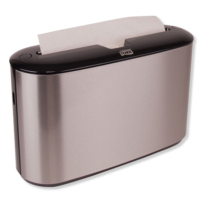 Tork Xpress Countertop Towel Dispenser, 12.68 x 4.56 x 7.92, Stainless Steel/Black