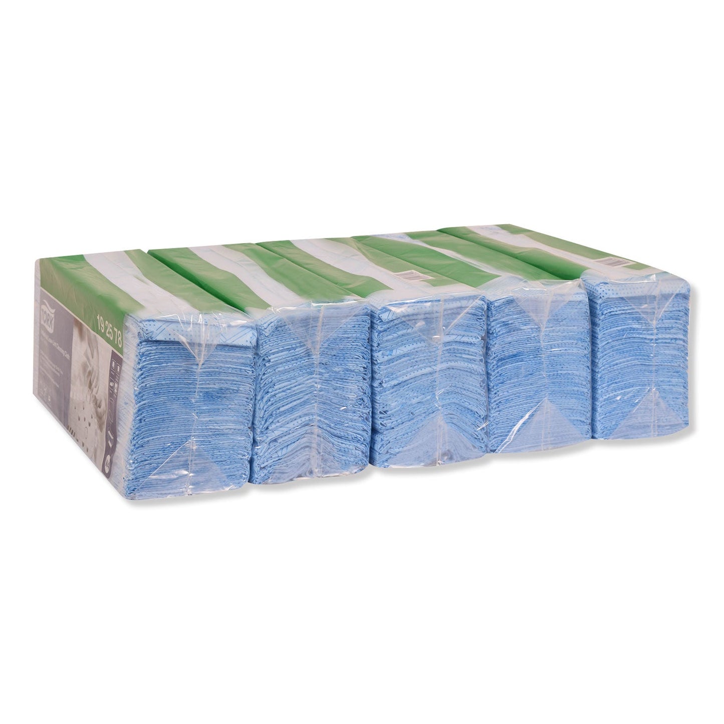 Tork Low-Lint Cleaning Cloth, 15.4 x 12.8, Blue, 80/Bag, 5 Bags/Carton