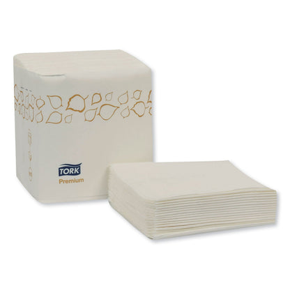 Tork Premium Xpressnap Interfold Dispenser Napkins, 2-Ply,8.5x8.5,White,500/PK,8PK/CT