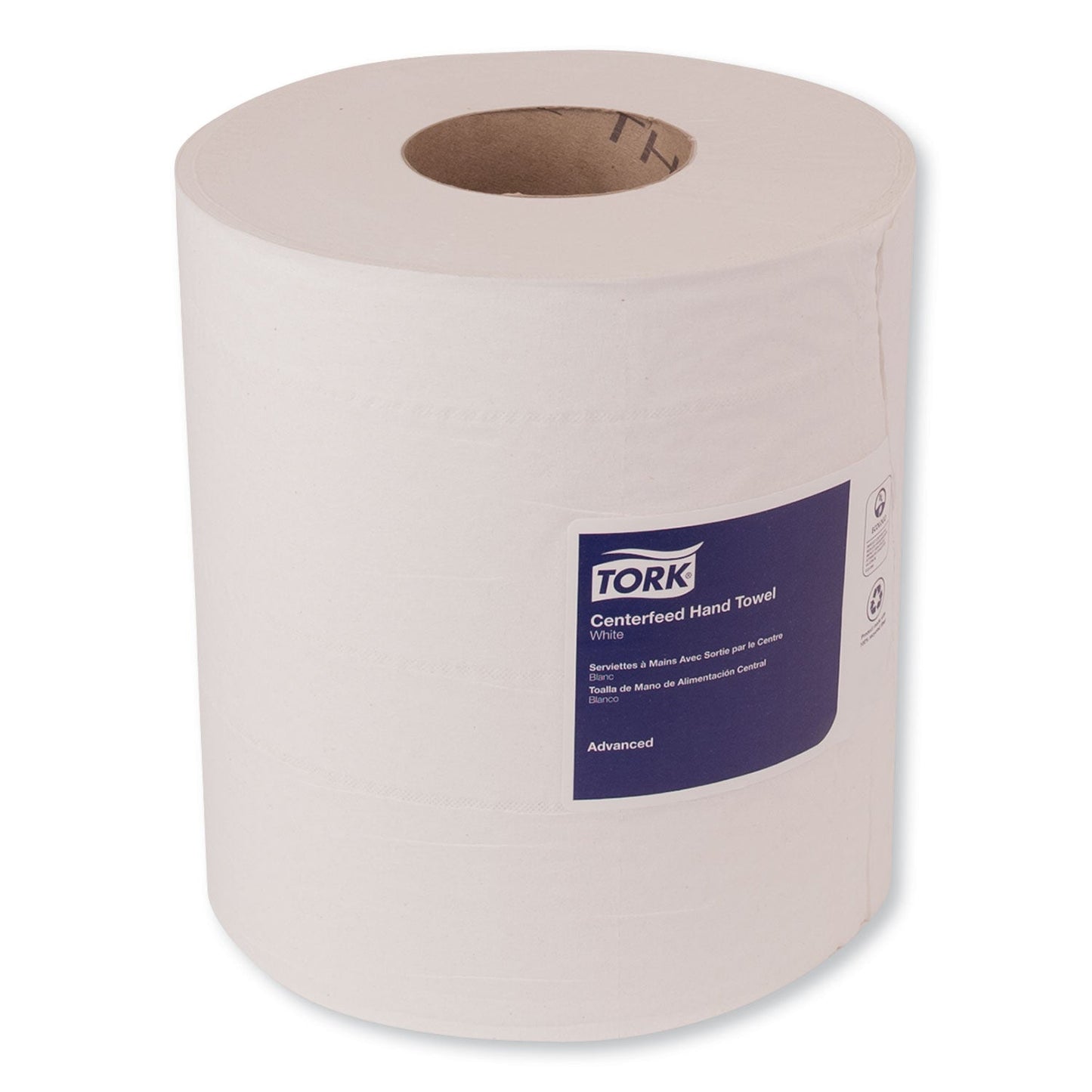 Tork Advanced Centerfeed Hand Towel, 2-Ply, 8.25 x 11.8, White, 610/Roll, 6/Carton