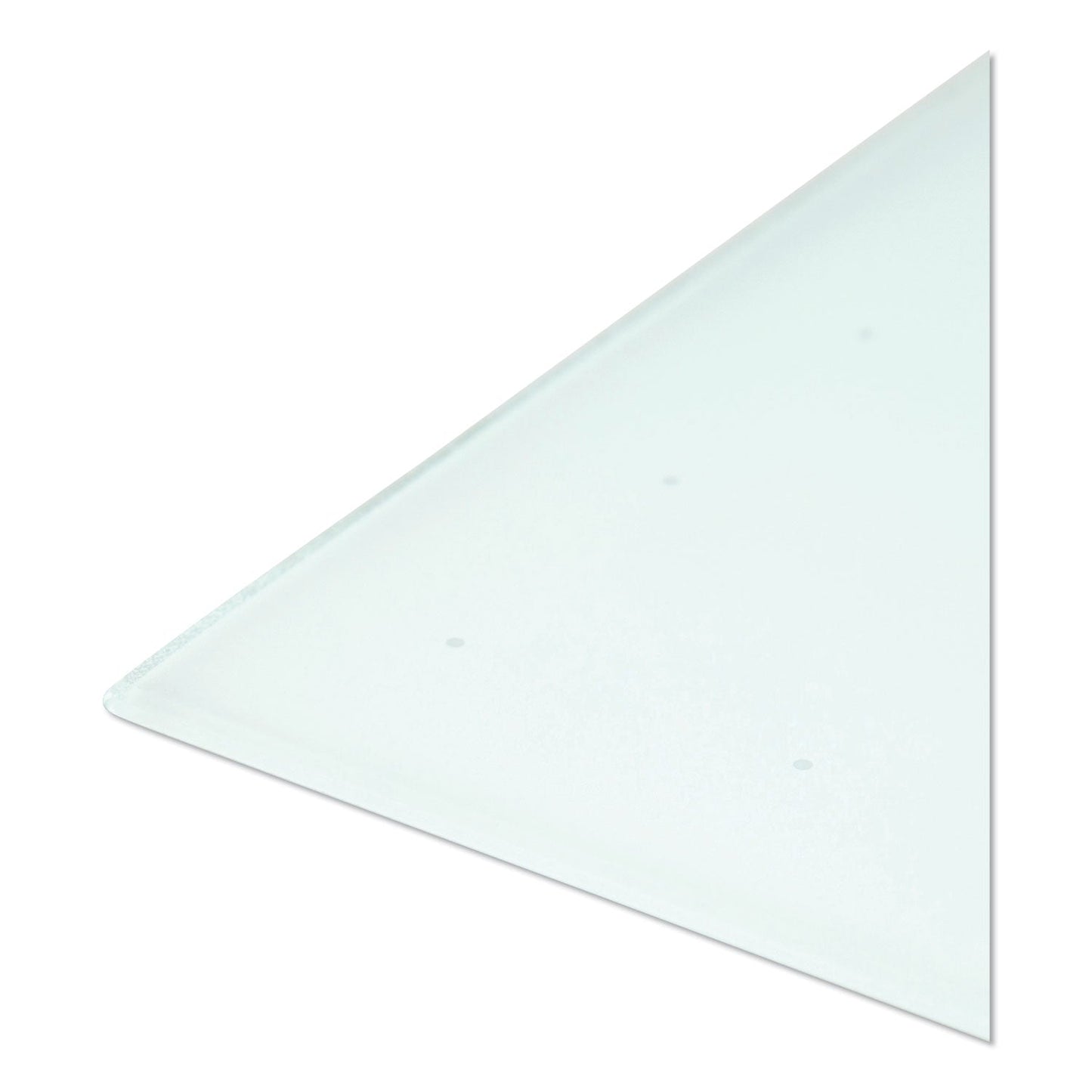 U Brands Floating Glass Ghost Grid Dry Erase Board, 48 x 36, White