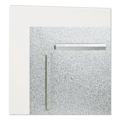 U Brands Floating Glass Dry Erase Undated One Month Calendar, 48 x 36, White