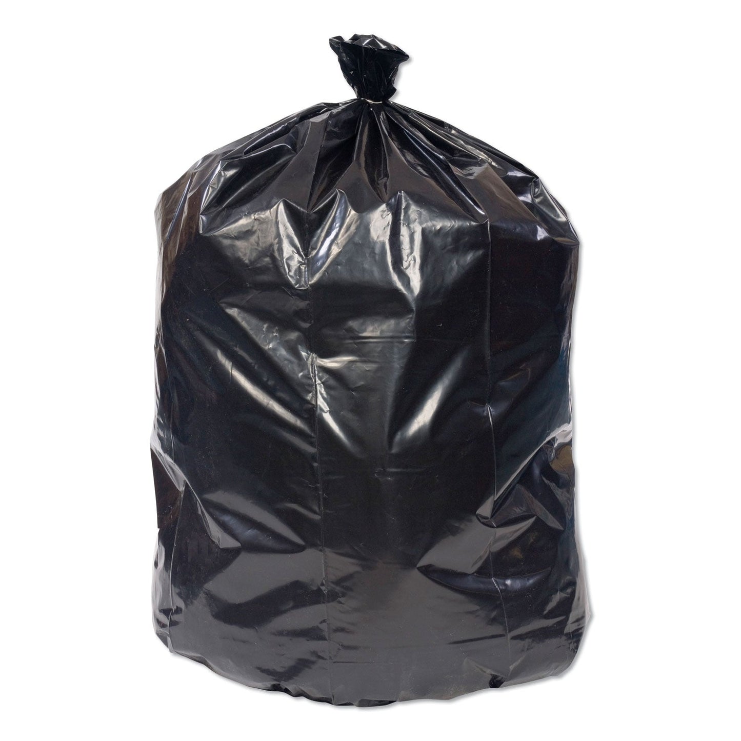Pitt Plastics Eco-Strong Can Liner, 16 gal, 0.9 mil, 24" x 32", Black, 500/Carton