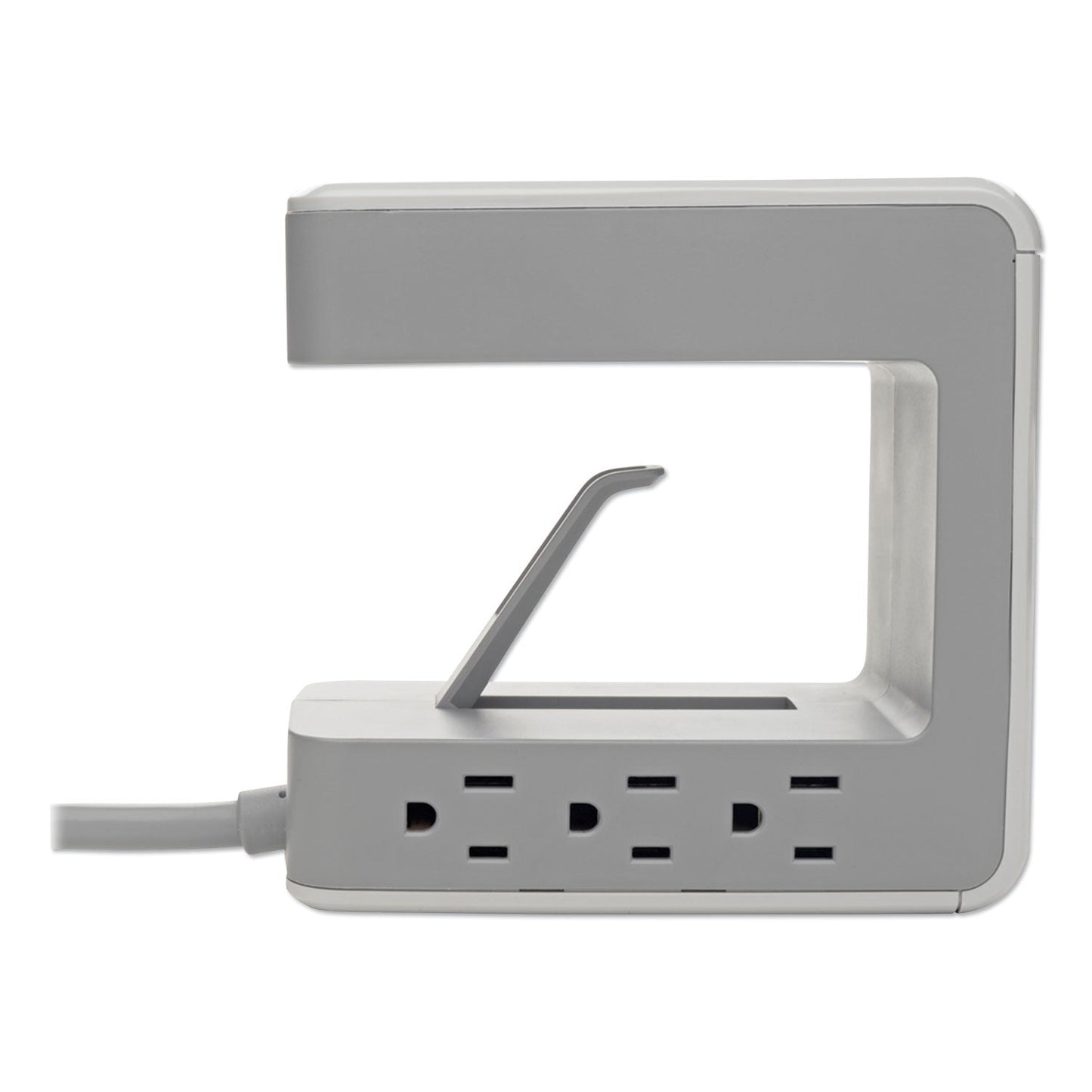 Tripp Lite Surge Protector, 6 AC Outlets/2 USB-A and 1 USB-C Ports, 8 ft Cord, 1,080 J, Gray