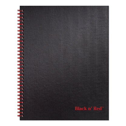 Black n' Red Hardcover Twinwire Notebook, SCRIBZEE Compatible, 1 Subject, Wide/Legal Rule, Black Cover, 11 x 8.5, 70 Sheets