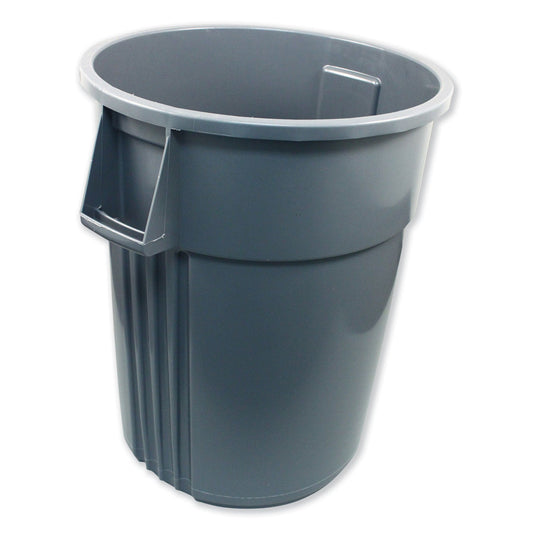 Impact Gator Plus Container, Round, Plastic, 55 gal, Gray