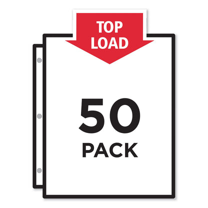 Avery Top-Load Poly Sheet Protectors, Heavy, Letter, Diamond Clear, 200/Box
