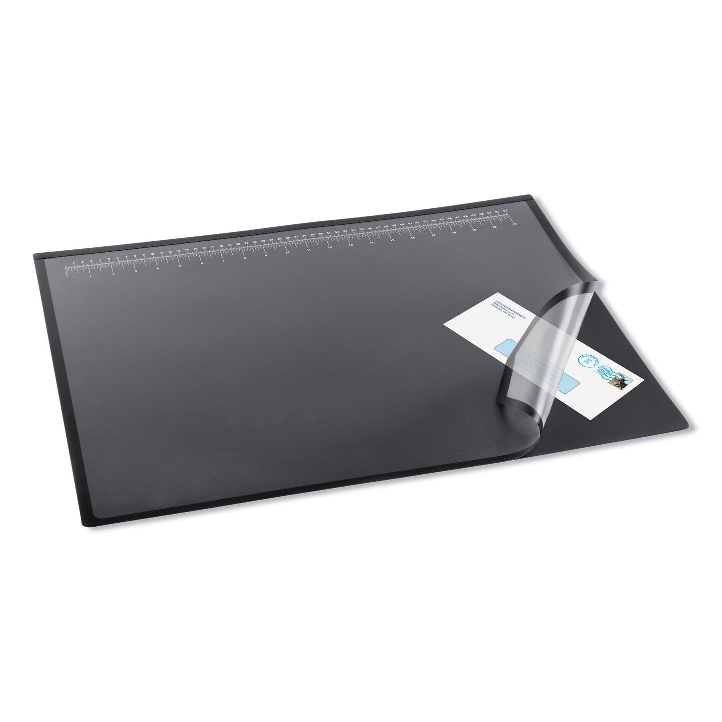Artistic Lift-Top Pad Desktop Organizer, with Clear Overlay, 24 x 19, Black