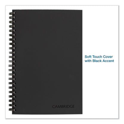 Cambridge Wirebound Guided QuickNotes Notebook, 1 Subject, List-Management Format, Dark Gray Cover, 8 x 5, 80 Sheets