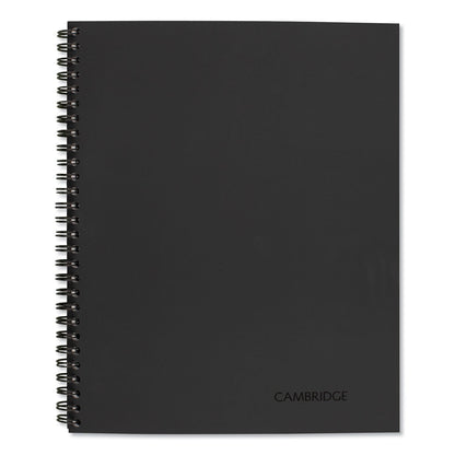 Cambridge Wirebound Guided QuickNotes Notebook, 1 Subject, List-Management Format, Dark Gray Cover, 11 x 8.5, 80 Sheets