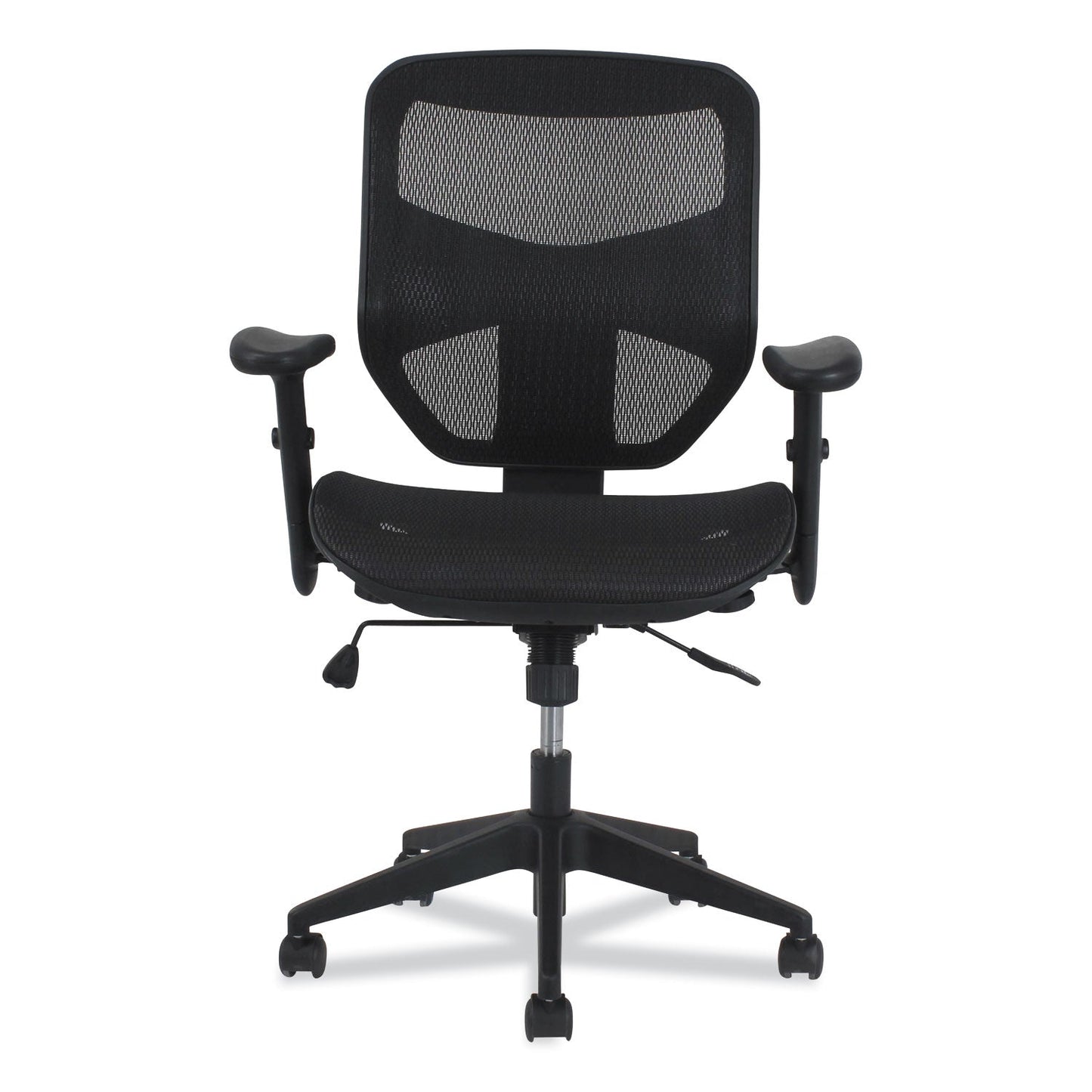 HON Prominent High-Back Task Stool, Supports Up to 250 lb, 15.94" to 19.69" Seat Height, Black
