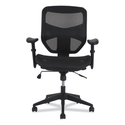 HON Prominent High-Back Task Stool, Supports Up to 250 lb, 15.94" to 19.69" Seat Height, Black