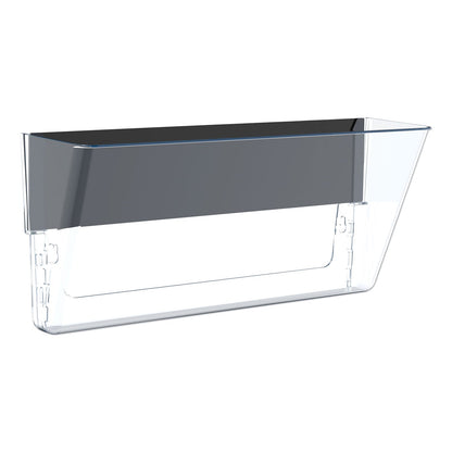 Storex Unbreakable Magnetic Wall File, Legal/Letter Size, 16" x 4" x 7", Clear