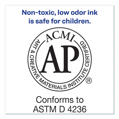 Avery MARKS A LOT Extra-Large Desk-Style Permanent Marker, Extra-Broad Chisel Tip, Red (24147)