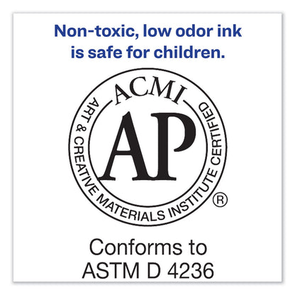 Avery MARKS A LOT Large Desk-Style Permanent Marker, Broad Chisel Tip, Yellow, Dozen (8882)