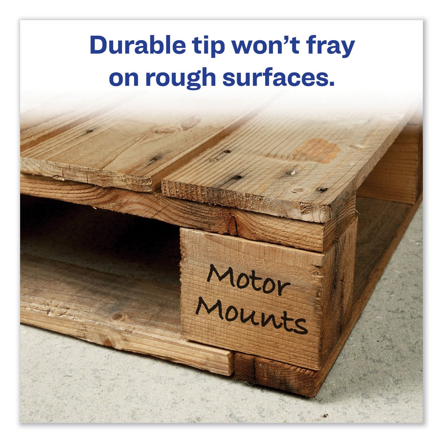 Avery MARKS A LOT Large Desk-Style Permanent Marker, Broad Chisel Tip, Brown, Dozen (8881)