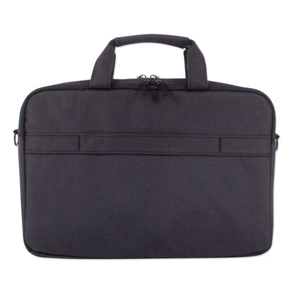 Swiss Mobility Cadence 2 Section Briefcase, Fits Devices Up to 15.6", Polyester, 4.5 x 4.5 x 16, Charcoal