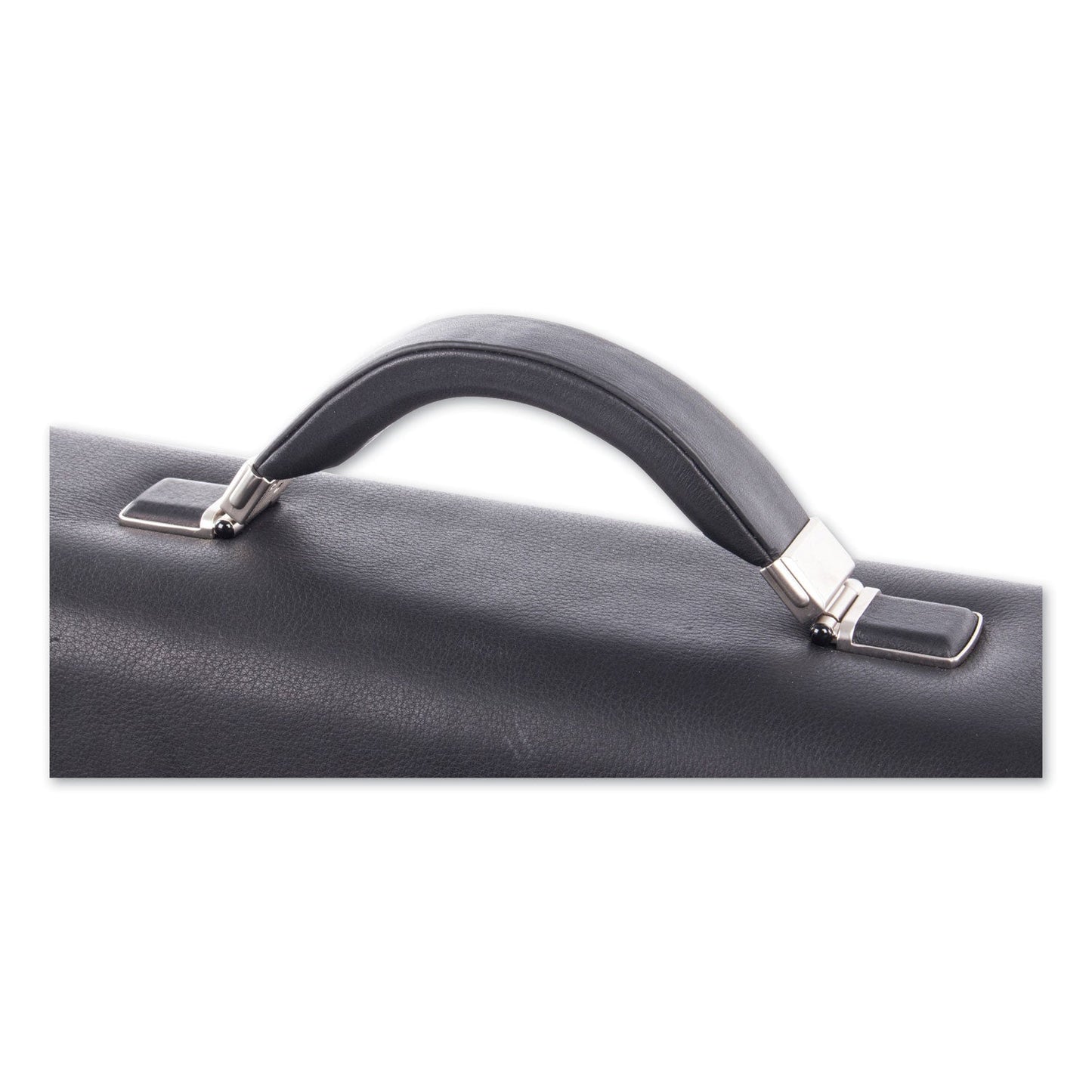 Swiss Mobility Milestone Briefcase, Fits Devices Up to 15.6", Leather, 5 x 5 x 12, Black