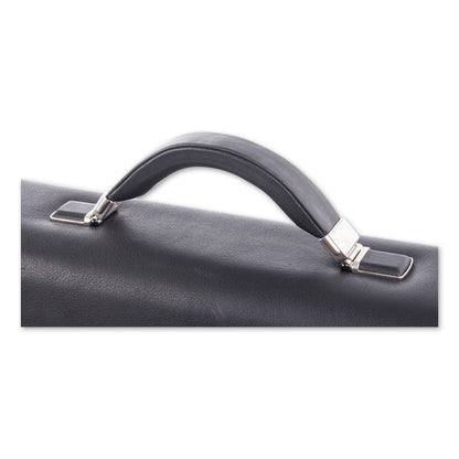Swiss Mobility Milestone Briefcase, Fits Devices Up to 15.6", Leather, 5 x 5 x 12, Black
