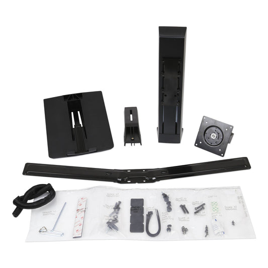 WorkFit Monitor Riser, For 24" Monitors, 30 Degree Tilt, Black, Supports 16 lb
