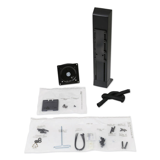 WorkFit Monitor Riser, For 24" Monitors, 30 Degree Tilt, Black, Supports 16 lb