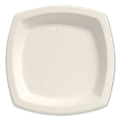 Dart Bare Eco-Forward Sugarcane Dinnerware, Plate, 8.3" dia, Ivory, 125/Pack