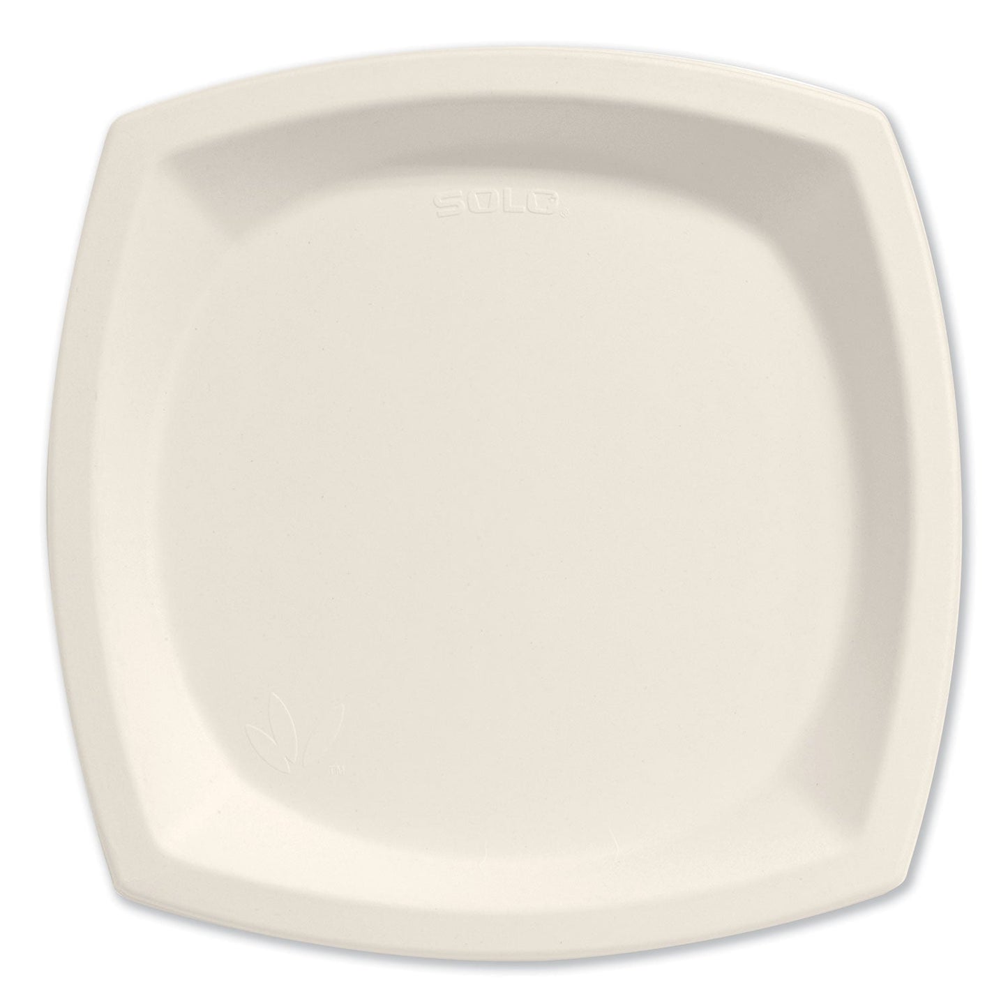 Dart Bare Eco-Forward Sugarcane Dinnerware, Plate, 10" dia, Ivory, 125/Pack, 4 Packs/Carton