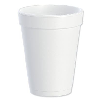 Dart Foam Drink Cups, 14 oz, White, 1,000/Carton