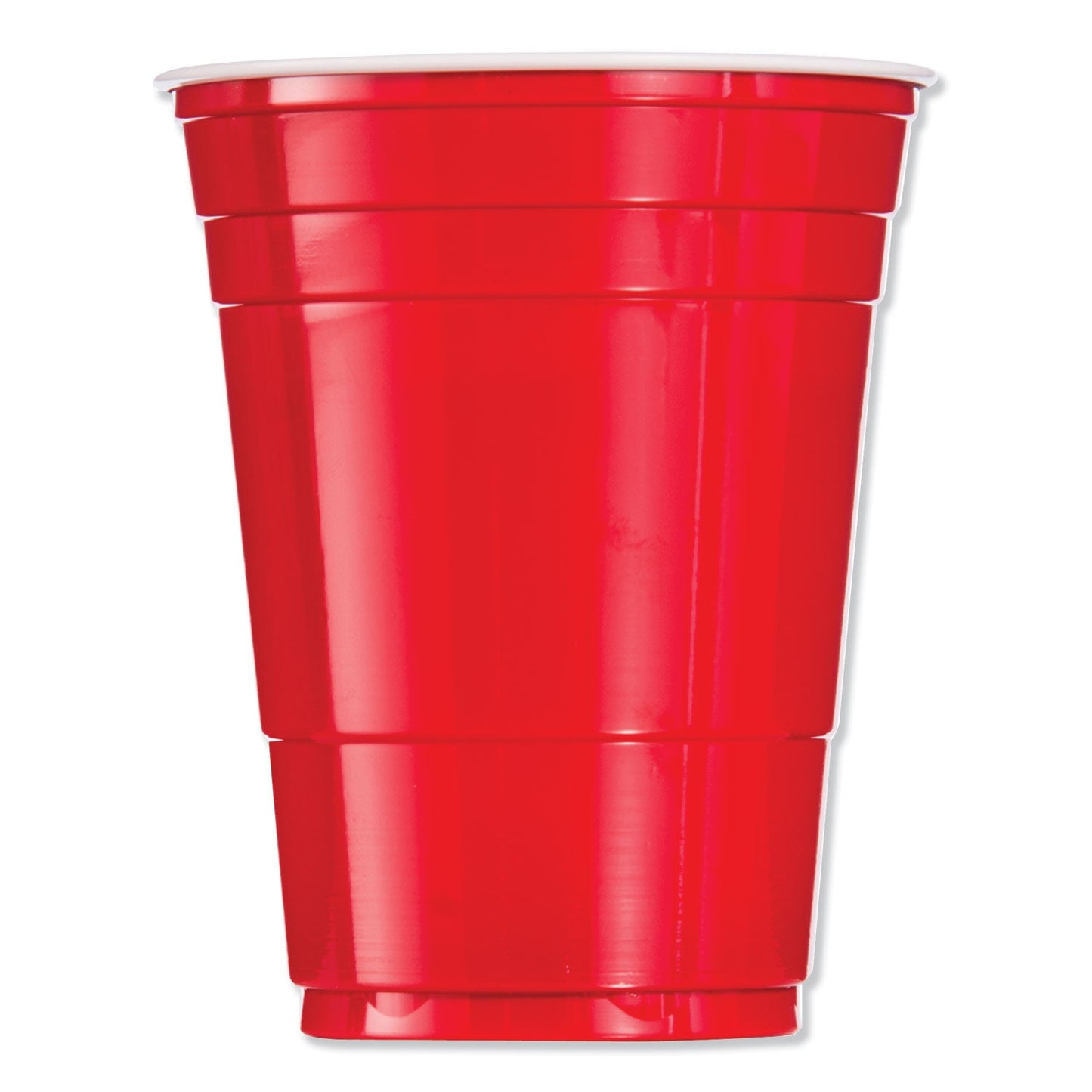 Dart Solo Plastic Party Cold Cups, 16 oz, Red, 50/Bag, 20 Bags/Carton