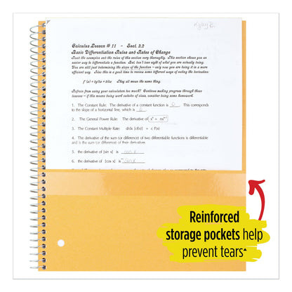 Five Star Wirebound Notebook, 5 Subject, 8 Pockets, Medium/College Rule, Randomly Assorted Covers, 11 x 8.5, 200 Sheets