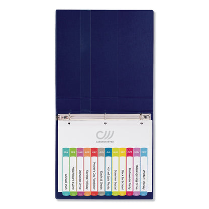 Avery Customizable TOC Ready Index Multicolor Tab Dividers, 12-Tab, Jan. to Dec., 11 x 8.5, White, Contemporary Color Tabs, 1 Set
