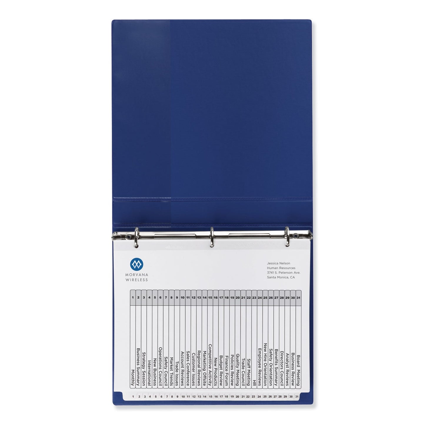 Avery Customizable TOC Ready Index Black and White Dividers, 31-Tab, 1 to 31, 11 x 8.5, 1 Set