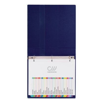 Avery Customizable TOC Ready Index Multicolor Tab Dividers, 26-Tab, A to Z, 11 x 8.5, White, Contemporary Color Tabs, 1 Set