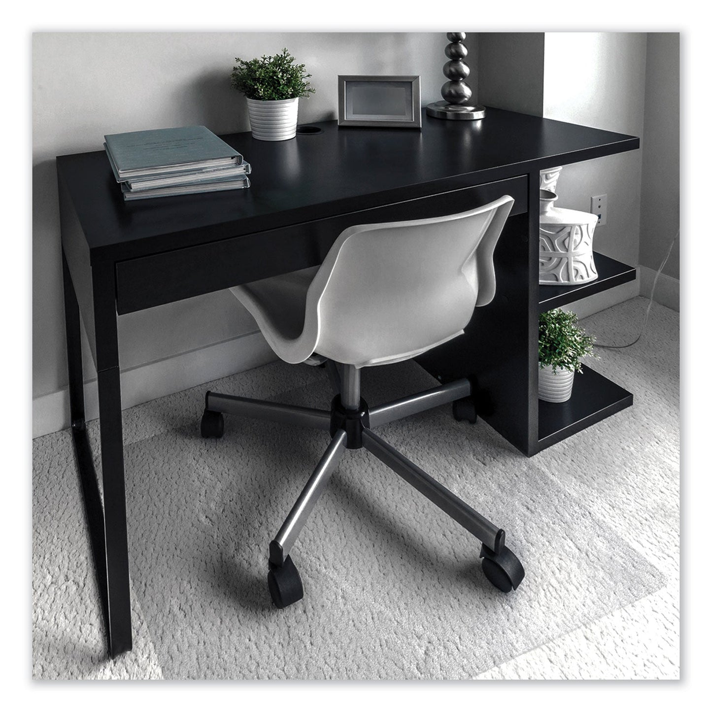 Floortex Cleartex Unomat Anti-Slip Chair Mat for Hard Floors/Flat Pile Carpets, 35 x 47, Clear