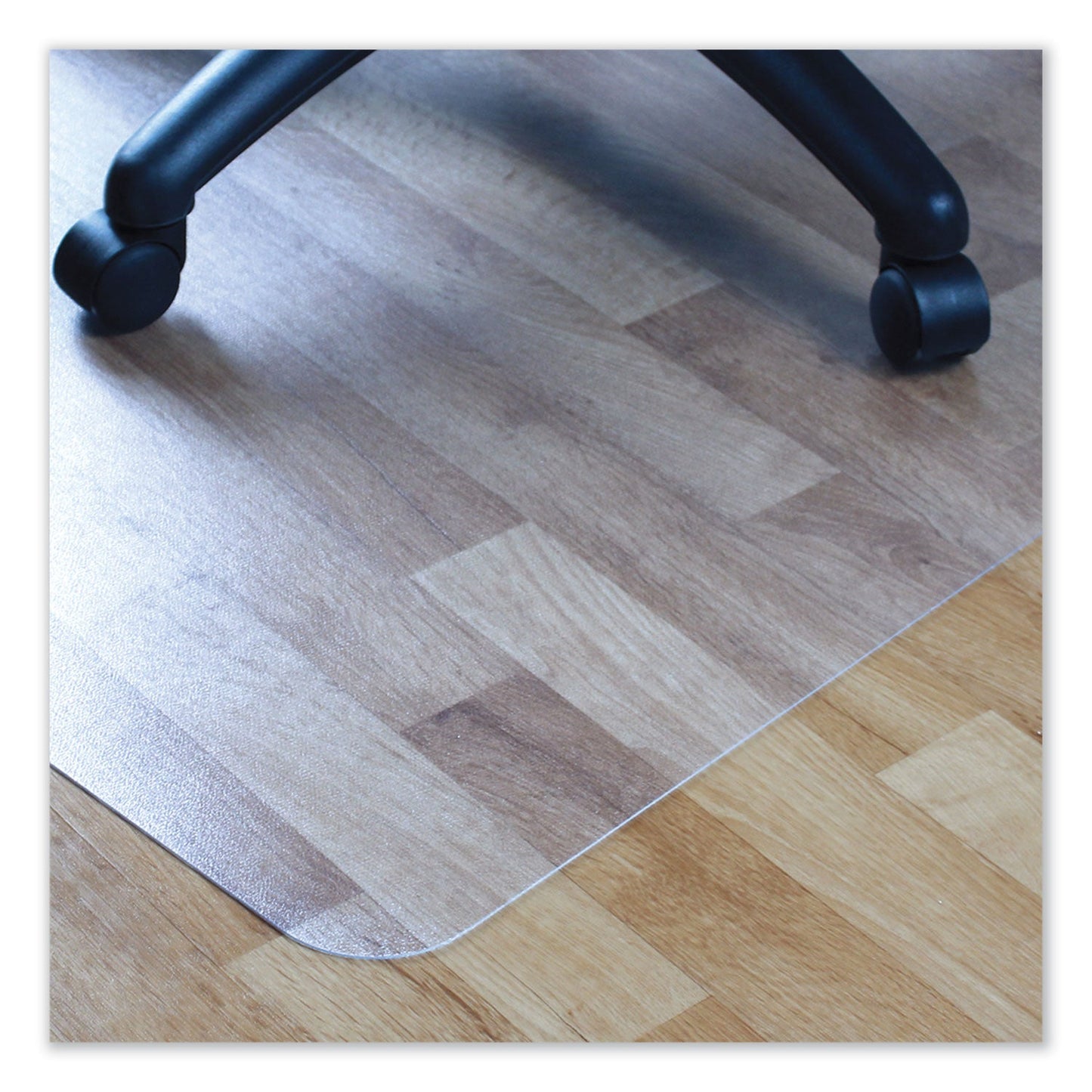 Floortex Cleartex Ultimat XXL Polycarbonate Chair Mat for Hard Floors, 60 x 60, Clear