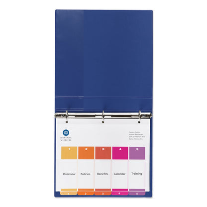 Avery Customizable TOC Ready Index Multicolor Tab Dividers, Uncollated, 5-Tab, 1 to 5, 11 x 8.5, White, 24 Sets
