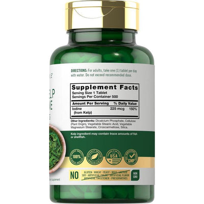 Carlyle Sea Kelp Iodine Supplement | 225Mcg | 300 Tablets | Non-Gmo, Gluten Free | Traditional Herb Supplement