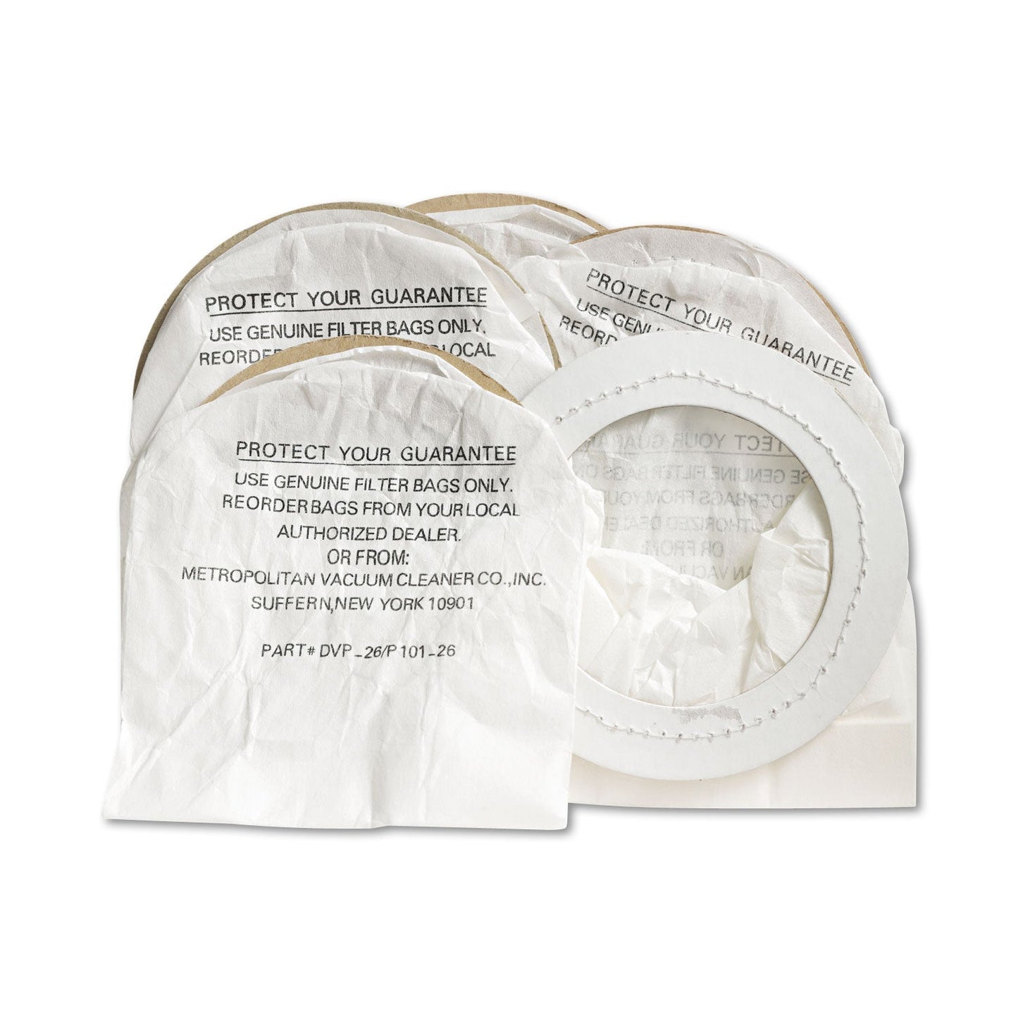 DataVac Replacement Bags for Handheld Steel Vacuum/Blower, 5/Pack