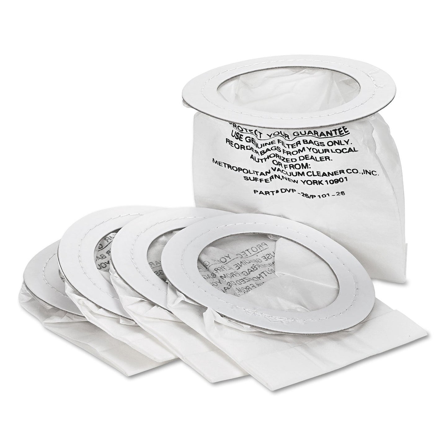 DataVac Replacement Bags for Handheld Steel Vacuum/Blower, 5/Pack
